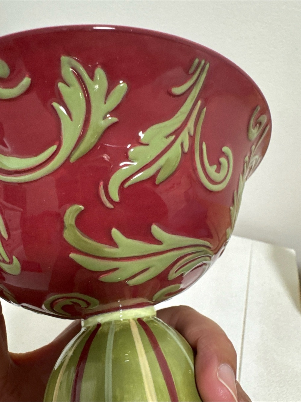 Villeroy & Boch Joy Noel Round Compote Pedestal Bowl Christmas Holiday NWOT - Picture 5 of 8